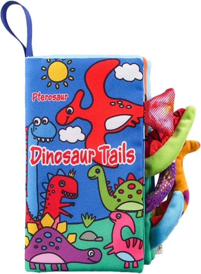 BeFunky Baby Fabric Book, Soft 3D Picture and Crinkle Sensory Toy for 0-12 Months, Montessori Learning for Boys and Girls (Dinosaur), Multicolor - Image 1